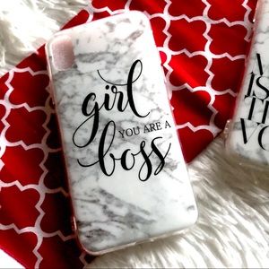 🔴3 for $12🔴 •Girl Boss• iPhone X Marble Case